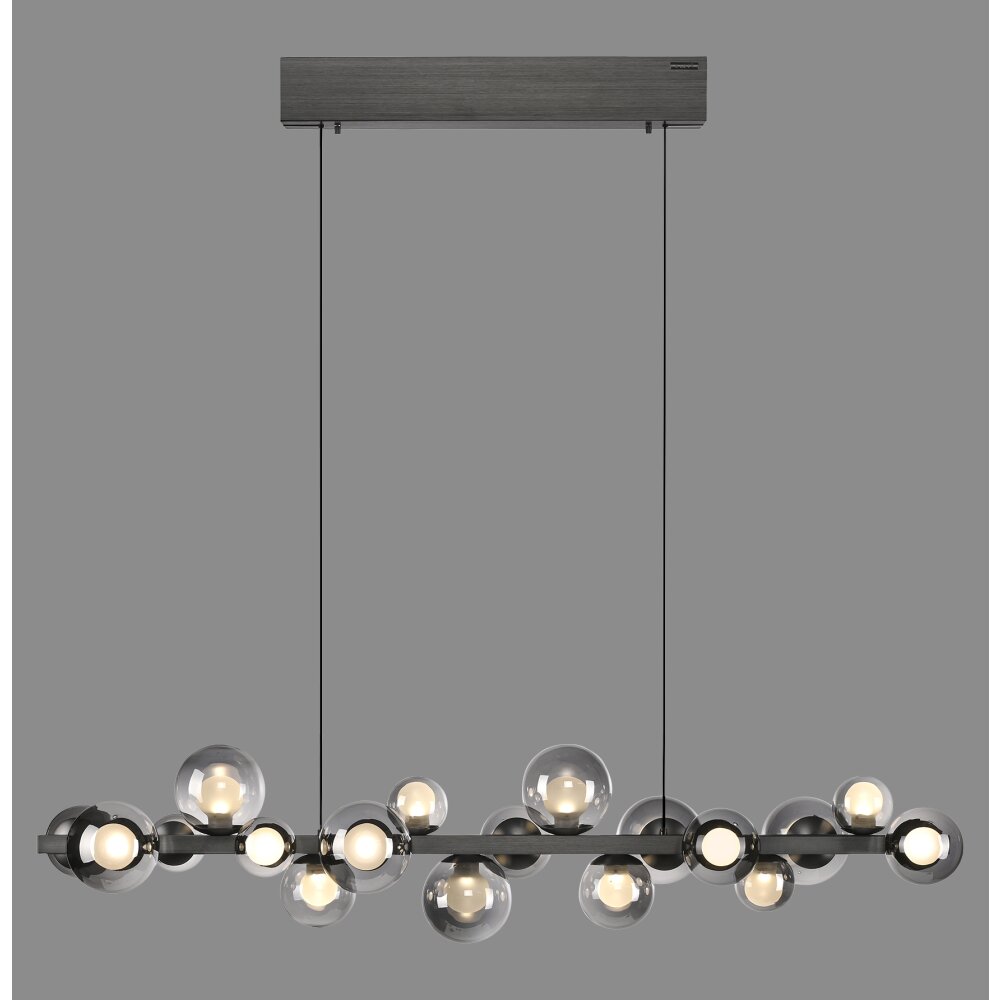 E-Popup Suspension Luminaires Paul Neuhaus LED Gris, 18 lumières, Télécommandes main product photo