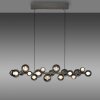 E-Popup Suspension Luminaires Paul Neuhaus LED Gris, 18 lumières, Télécommandes