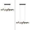 E-Popup Suspension Luminaires Paul Neuhaus LED Gris, 18 lumières, Télécommandes