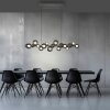 E-Popup Suspension Luminaires Paul Neuhaus LED Gris, 18 lumières, Télécommandes