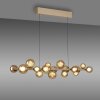 E-Popup Suspension Luminaires Paul Neuhaus LED Bronze, 18 lumières, Télécommandes