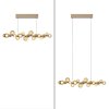 E-Popup Suspension Luminaires Paul Neuhaus LED Bronze, 18 lumières, Télécommandes