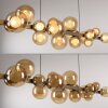 E-Popup Suspension Luminaires Paul Neuhaus LED Bronze, 18 lumières, Télécommandes