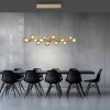 E-Popup Suspension Luminaires Paul Neuhaus LED Bronze, 18 lumières, Télécommandes