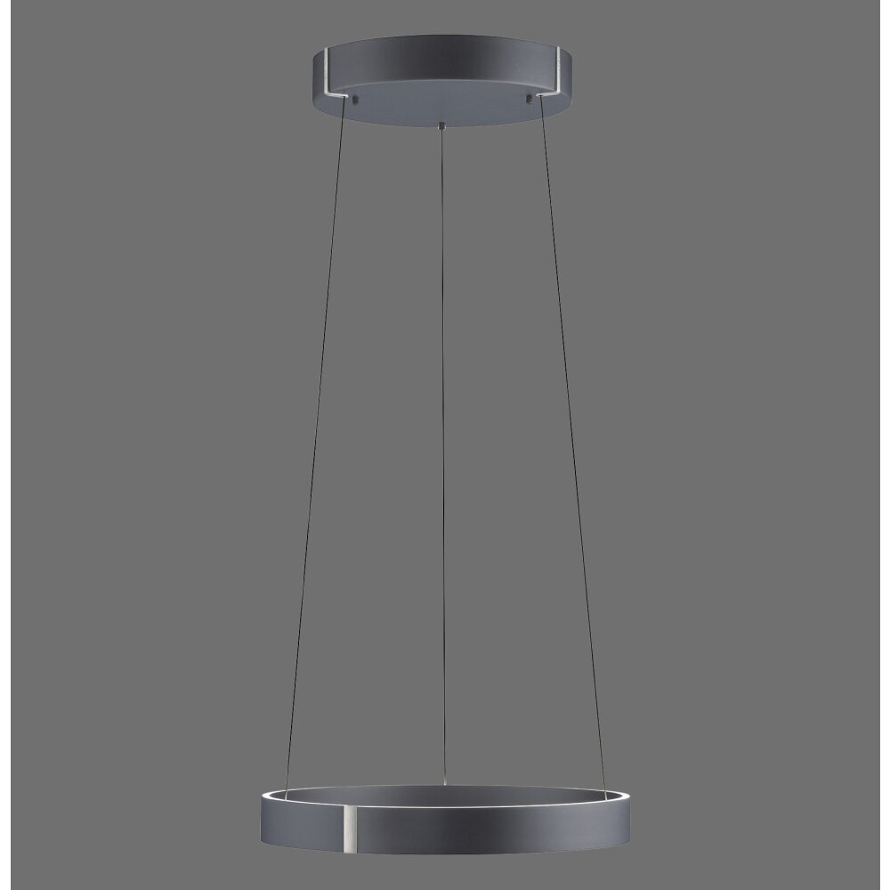 E-Clipse Suspension Luminaires Paul Neuhaus LED Gris, 2 lumières, Télécommandes main product photo