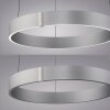 E-Clipse Suspension Luminaires Paul Neuhaus LED Argenté, 2 lumières, Télécommandes