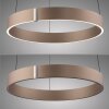 E-Clipse Suspension Luminaires Paul Neuhaus LED Bronze, 2 lumières, Télécommandes