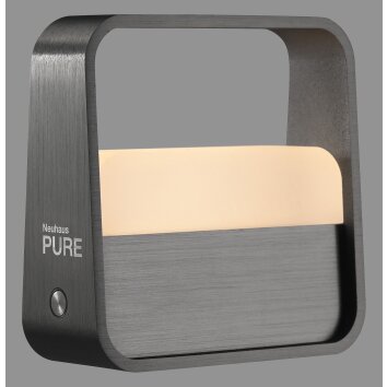 Go Lampe à poser Luminaires Paul Neuhaus LED Gris, 1 lumière