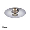Vitrum Plafonnier Luminaires Paul Neuhaus LED Gris, 2 lumières