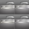 Loop Plafonnier Luminaires Paul Neuhaus LED Argenté, 2 lumières, Télécommandes