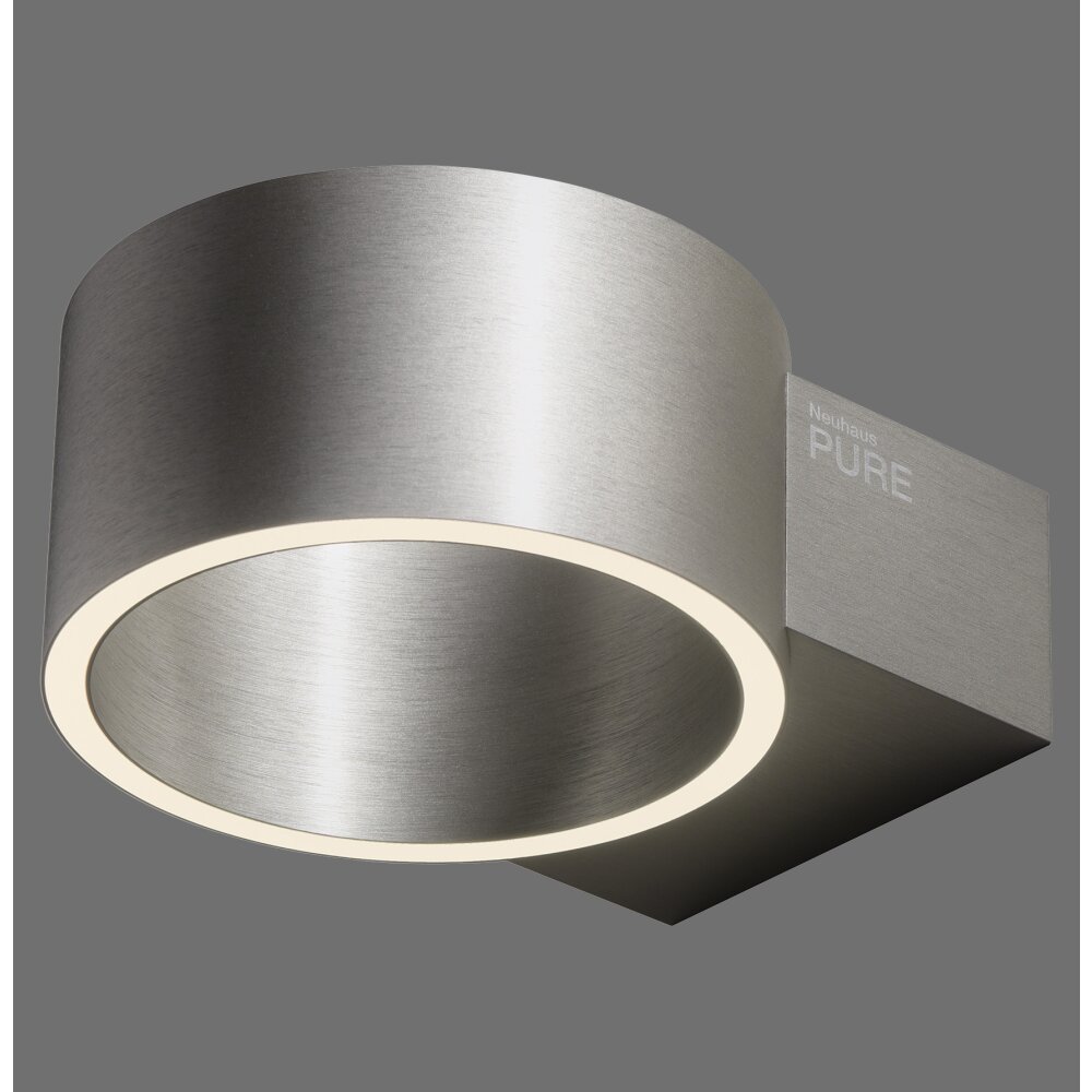 Clipse Applique murale Luminaires Paul Neuhaus LED Argenté, 2 lumières main product photo