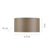 Clipse Applique murale Luminaires Paul Neuhaus LED Bronze, 2 lumières