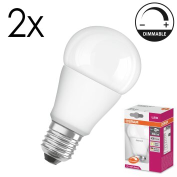 Luminaires Osram E27 LED 9 Watt blanc chaud dimmable 806 Lumen