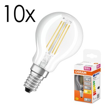 Luminaires Osram E14 LED 4 Watt blanc chaud 470 Lumen