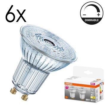 Luminaires Osram GU10 LED 4.5 Watt blanc chaud 350 Lumen