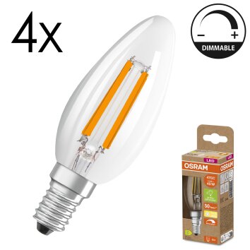 Luminaires Osram E14 LED 2.9 Watt blanc chaud dimmable 470 Lumen