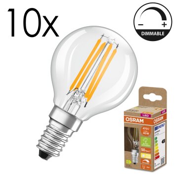 Luminaires Osram E14 LED 2.9 Watt blanc chaud dimmable 470 Lumen