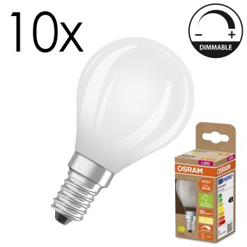Luminaires Osram E14 LED 2.9 Watt blanc chaud dimmable 470 Lumen