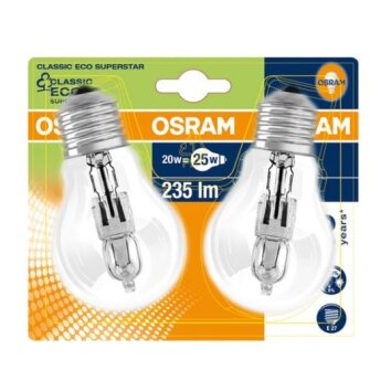 Lot de 2 OSRAM E27 20W 2700 Kelvin 235 Lumen