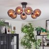 Koyoto Plafonnier, Boule lumineuse Cuivré, 7 lumières