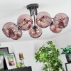 Koyoto Plafonnier, Boule lumineuse Cuivré, 7 lumières