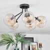 Koyoto Plafonnier, Boule lumineuse 52 cm Ambre, Clair, 5 lumières