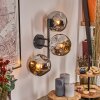 Ripoll Boule lumineuse, Applique murale Chrome, Fumé, 3 lumières