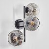 Ripoll Boule lumineuse, Applique murale Chrome, Clair, Fumé, 3 lumières