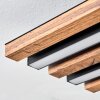 Tandragee Plafonnier, Panel LED Couleur bois, Noir, 1 lumière