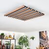 Tandragee Plafonnier, Panel LED Couleur bois, Noir, 1 lumière