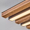 Tandragee Plafonnier, Panel LED Couleur bois, Noir, 1 lumière