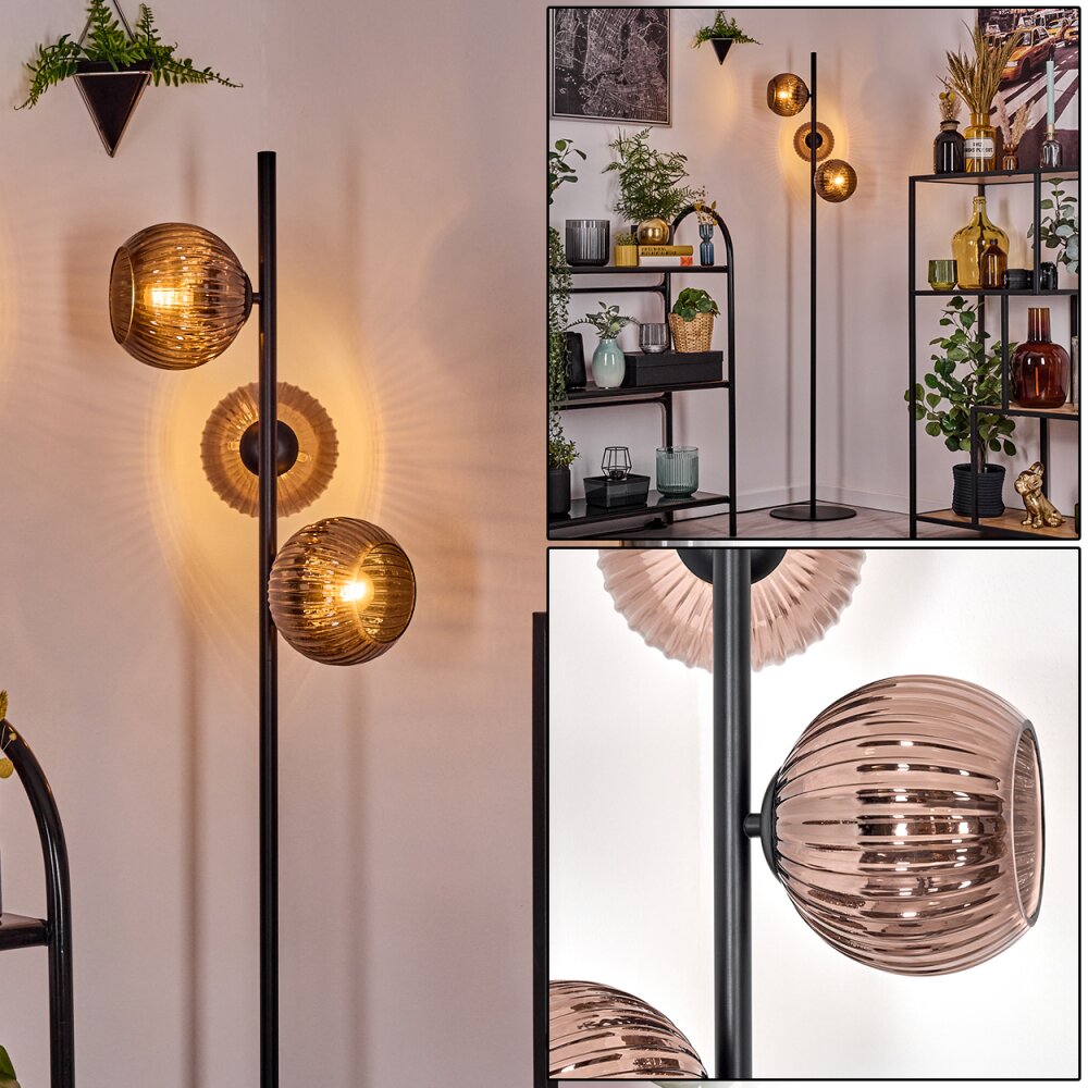 Koyoto Lampadaire Cuivré, 3 lumières main product photo