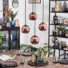 Koyoto Suspension, Boule lumineuse, Suspension grappe Cuivré, 4 lumières