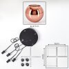 Koyoto Suspension, Boule lumineuse, Suspension grappe Cuivré, 4 lumières