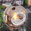 Ripoll Suspension, Boule lumineuse, Suspension grappe Chrome, Fumé, 3 lumières