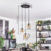 Ripoll Suspension, Boule lumineuse, Suspension grappe Ambre, 3 lumières