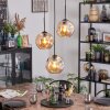 Ripoll Suspension, Boule lumineuse, Suspension grappe Ambre, 3 lumières