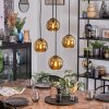 Koyoto Suspension, Boule lumineuse, Suspension grappe Or, 4 lumières