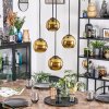 Koyoto Suspension, Boule lumineuse, Suspension grappe Or, 4 lumières