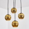 Koyoto Suspension, Boule lumineuse, Suspension grappe Or, 4 lumières