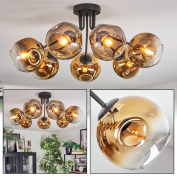 Ripoll Plafonnier, Boule lumineuse Or, Clair, 7 lumières