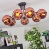 Ripoll Plafonnier, Boule lumineuse Cuivré, 7 lumières