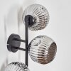 Ripoll Boule lumineuse, Applique murale Chrome, Fumé, 3 lumières