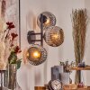Ripoll Boule lumineuse, Applique murale Chrome, Fumé, 3 lumières