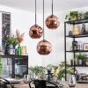 Ripoll Suspension, Boule lumineuse, Suspension grappe Cuivré, 3 lumières