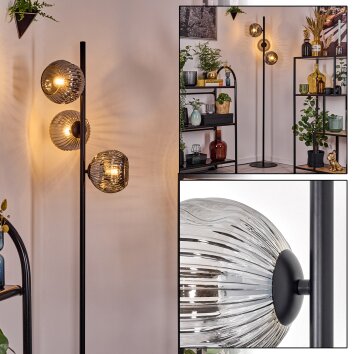 Ripoll Lampadaire Fumé, 3 lumières