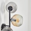 Ripoll Boule lumineuse, Applique murale Ambre, Clair, Fumé, 3 lumières