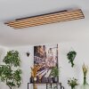 Tandragee Plafonnier, Panel LED Couleur bois, Noir, 1 lumière