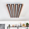 Tandragee Plafonnier, Panel LED Couleur bois, Noir, 1 lumière