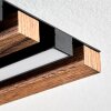 Tandragee Plafonnier, Panel LED Couleur bois, Noir, 1 lumière